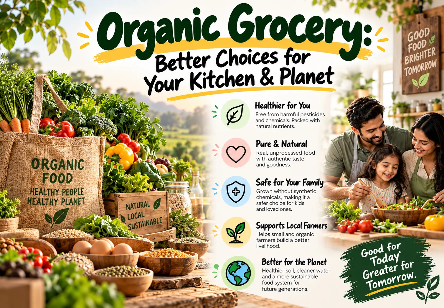 Organic Grocery: Better Choices for Your Kitchen & Planet