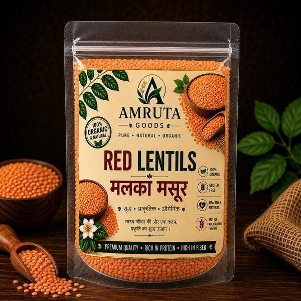 Masoor Malka (Skinned Orange Lentils)
