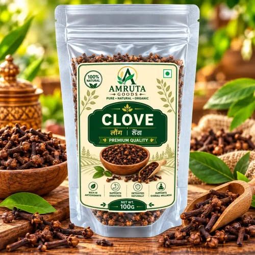 Amruta Goods Long Clove Laung Whole Cloves
