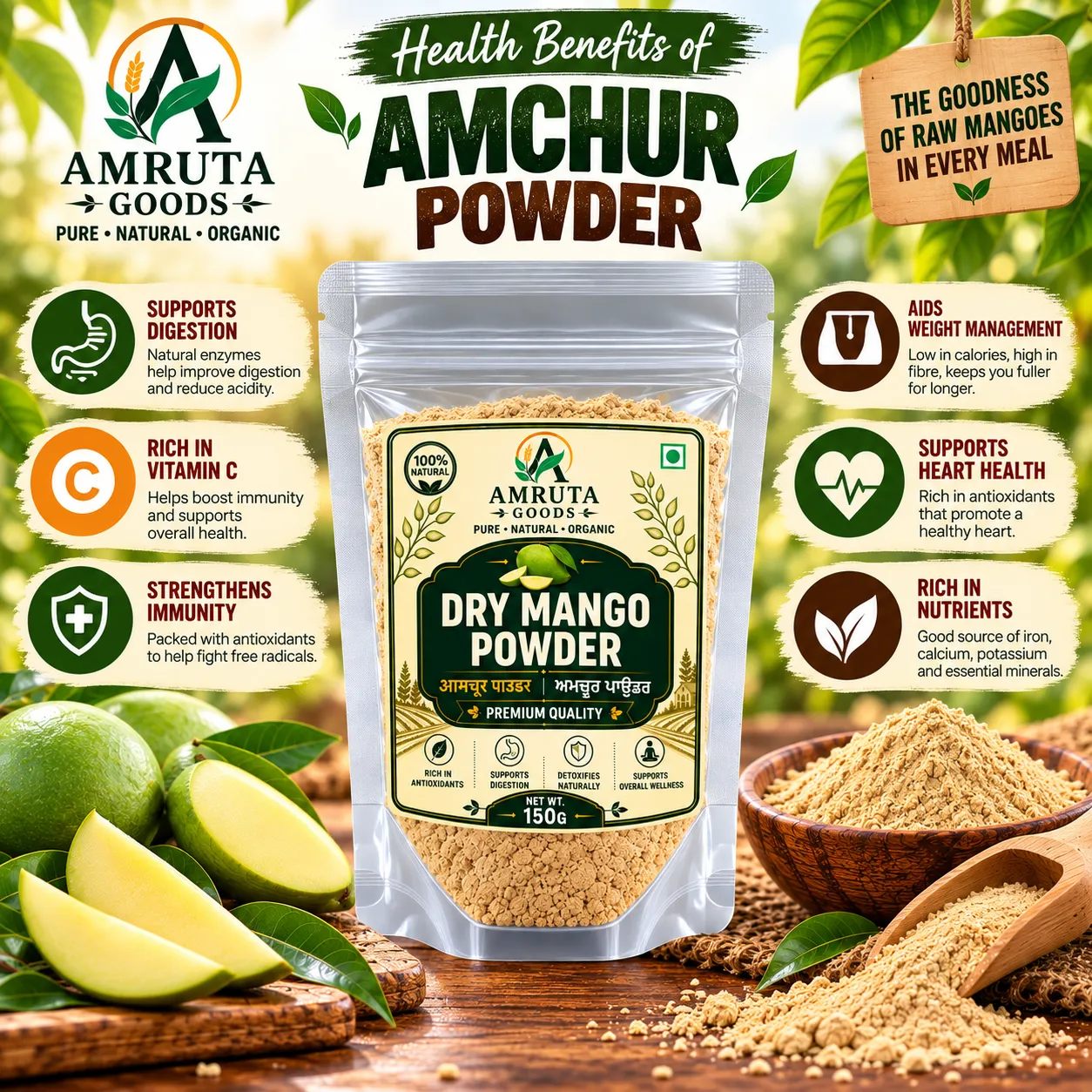 Amruta Goods Dry Mango Powder Amchur