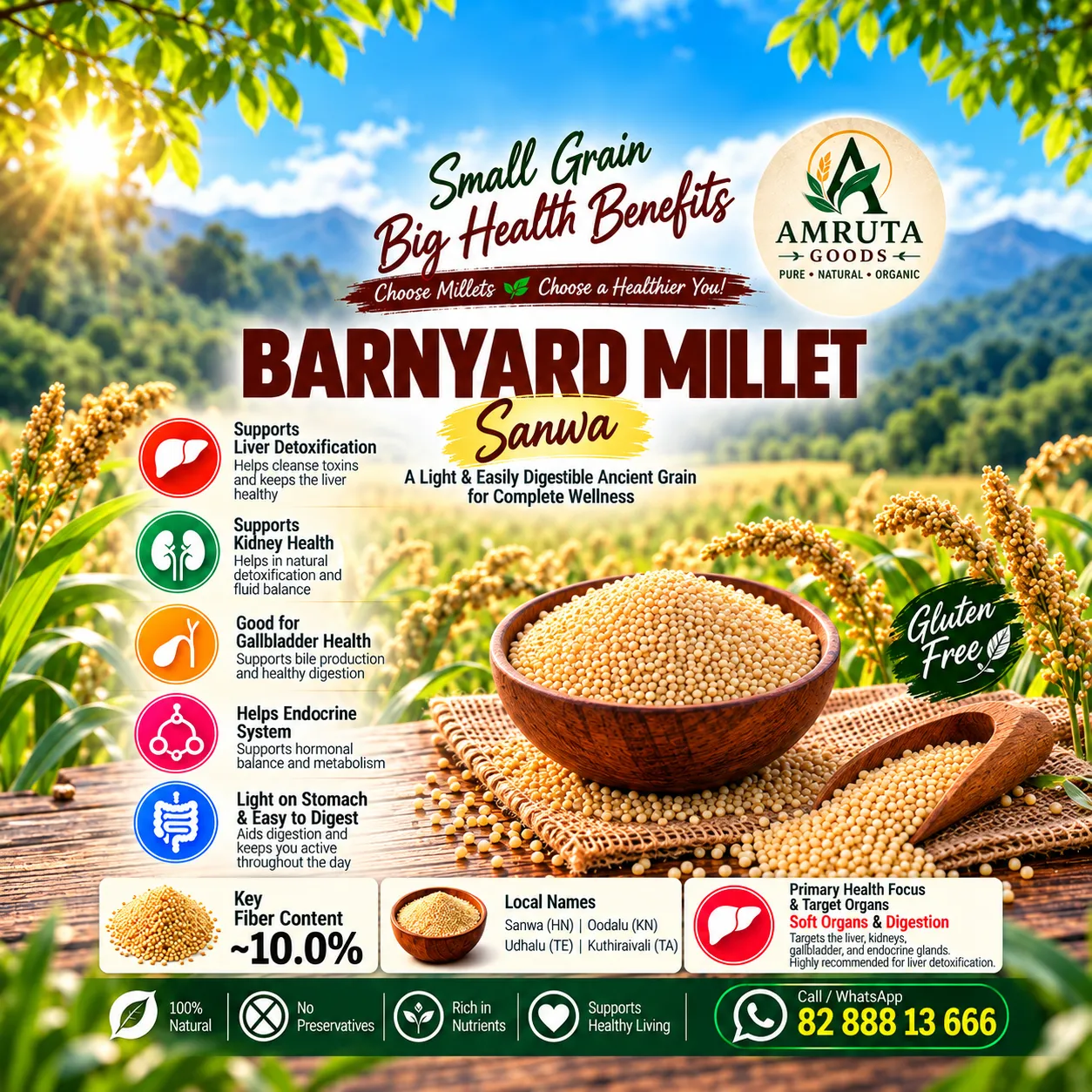 Amruta Goods Swank Barnyard Millet