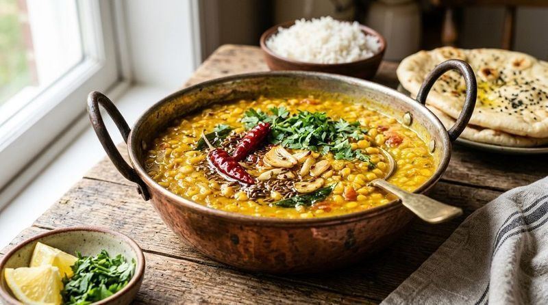 Dhaba-Style Authentic Chana Dal Tadka Fry