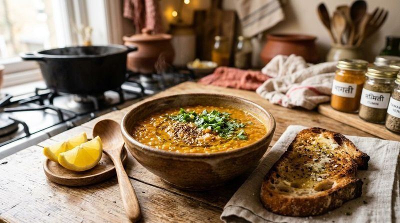 Nutritious & Comforting Red Masoor Dal Soup